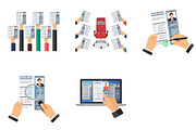 Job Vacancy Employment and Hiring, a Person Illustration by TAlex (Thumbnail 7 of 7)