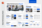 Sales Performance Deck Powerpoint, a Presentation Template by Sixtemp (Thumbnail 1 of 3)