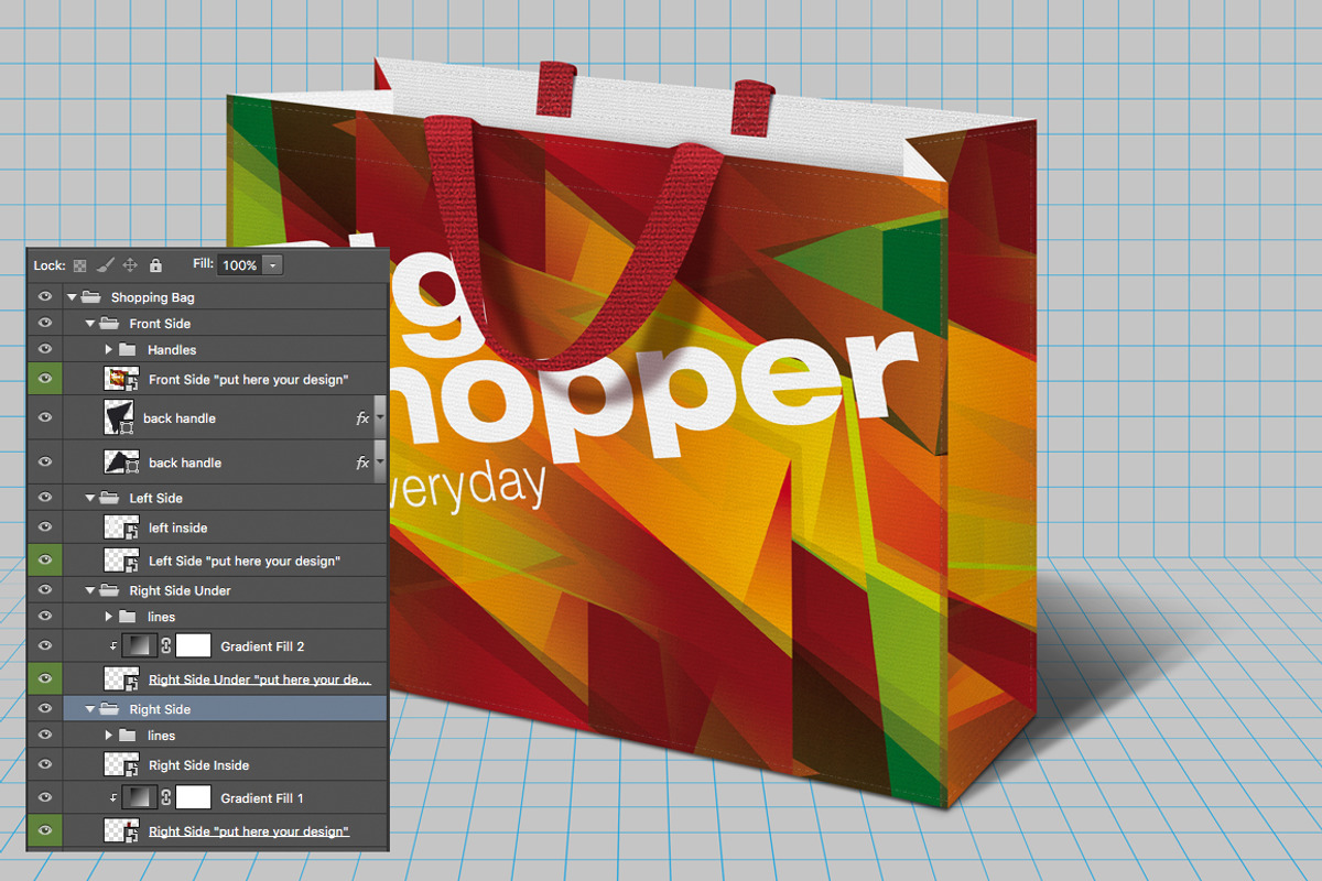 Shopping Bag Mockup, a Product Mockup by ArtefShop (Photo 2 of 7)
