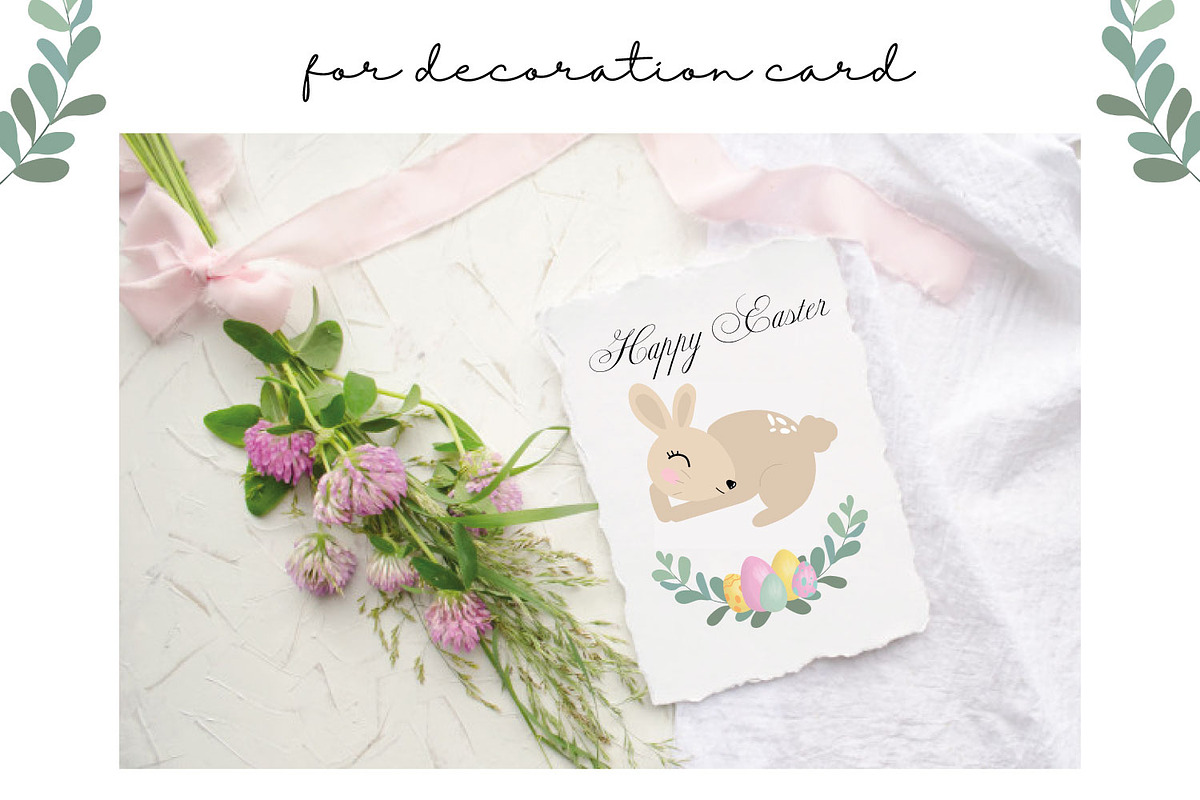 Easter cute bunny clipart, an Animal Illustration by SleptArt (Photo 6 of 8)