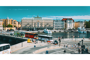 Stockholm, Sweden. Traffic With Cars, an Architecture Photo by Our Amazing World
