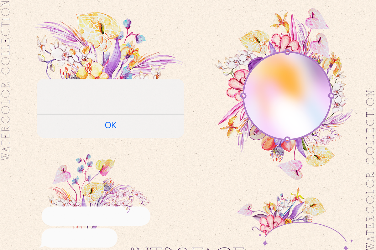 Watercolor Psychedelic Flowers, an Illustration by nadispasibenko (Photo 11 of 13)