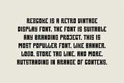 Rezcoke - Retro Vintage Font, a Sans Serif Font by QR Design Studio (Thumbnail 2 of 6)