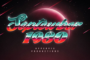 80s Text and Logo Effects Vol.5, a Layer Style Add-On by Hyperpix Productions
