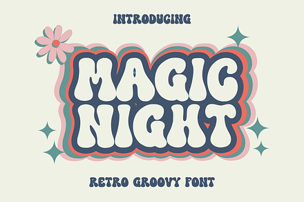 Magic Night, a Handwritten Font by SaktiAvellin