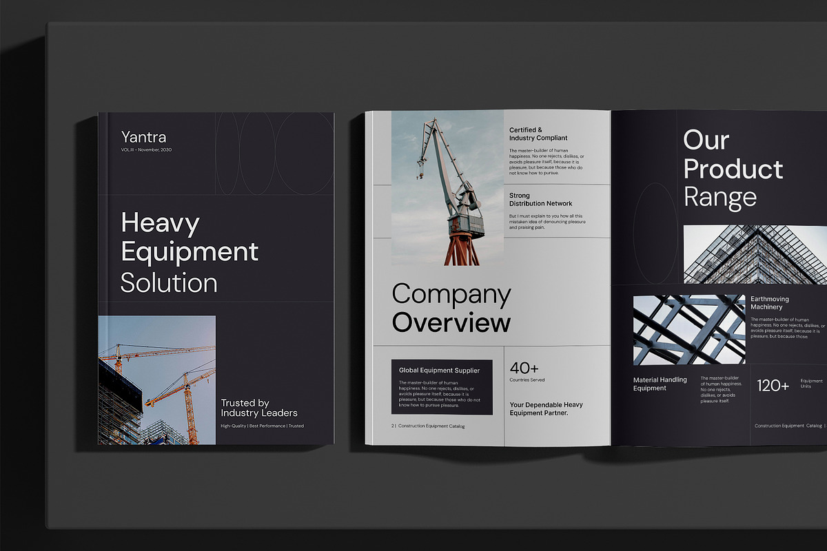 Construction Equipment Catalog, a Brochure Template by Neermana (Photo 5 of 10)