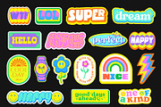 CUTE VECTOR STICKERS SET, an Object Graphic by craftlove (Thumbnail 3 of 4)
