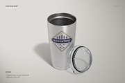 20oz Stainless Steel Tumbler Mockup, a Cups & Container Mockup by creatsy5 (Thumbnail 13 of 17)