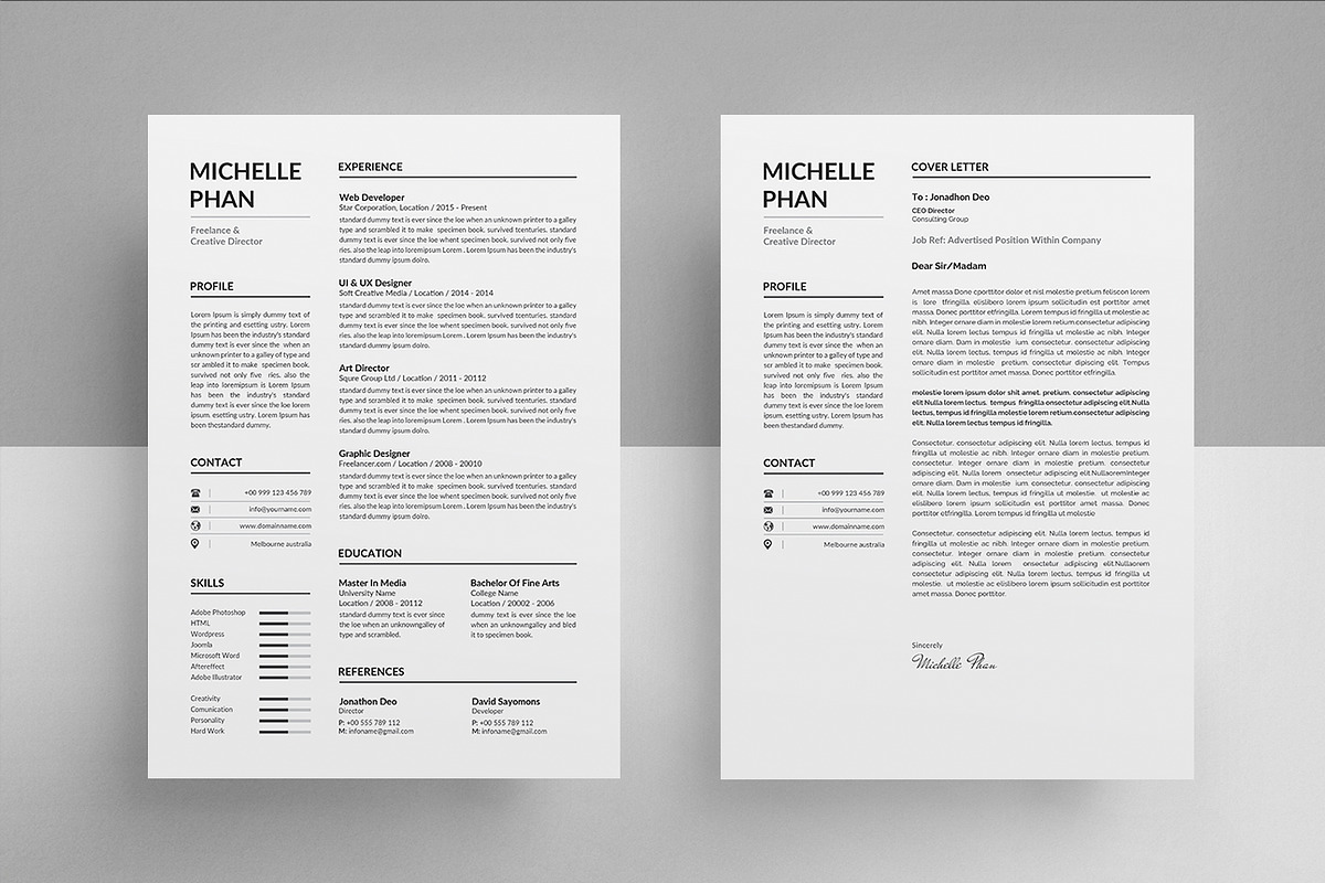 Resume/CV, a Resume Template by Creatune (Photo 2 of 4)