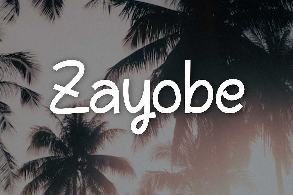 Zayobe font, a Sans Serif Font by ponuppo (Photo 4 of 4)