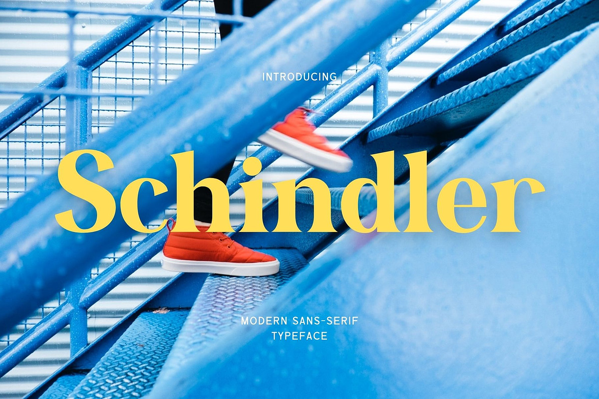 Schindler-Modern Sans Serif Typeface, a Sans Serif Font by Font Kingdom (Photo 1 of 12)