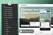 Frozence -Travel Agency Landing Page, a Landing Page Template by SLAB! Design (Thumbnail 2 of 5)