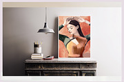 Watercolor woman practicing yoga, an Illustration by SketchArtStudio (Thumbnail 4 of 5)