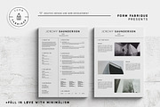 Resume/CV, a Resume Template by Form Fabrique (Thumbnail 2 of 7)