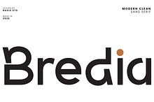 Bredia Modern Clean Sans Serif Font