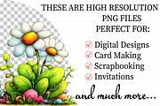 Whimsical Spring Daisy Flower Clipar, an Illustration by Daily.Designs (Thumbnail 2 of 7)