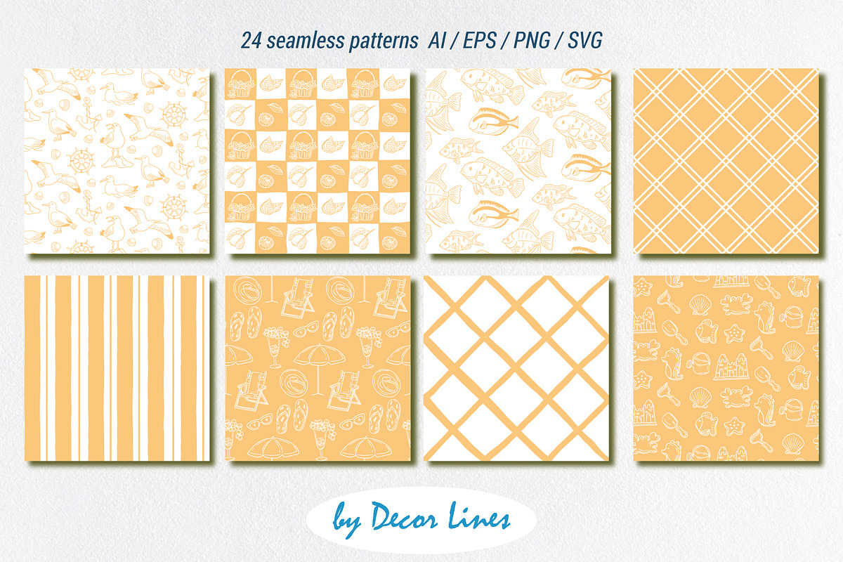 Coastal Vibe Doodles, an Object Illustration by Decor Lines (Photo 15 of 19)