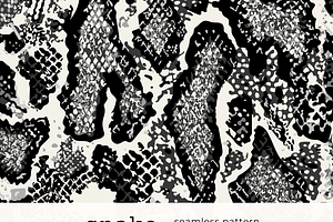 Snake Seamless Pattern Pdf Jpg Eps