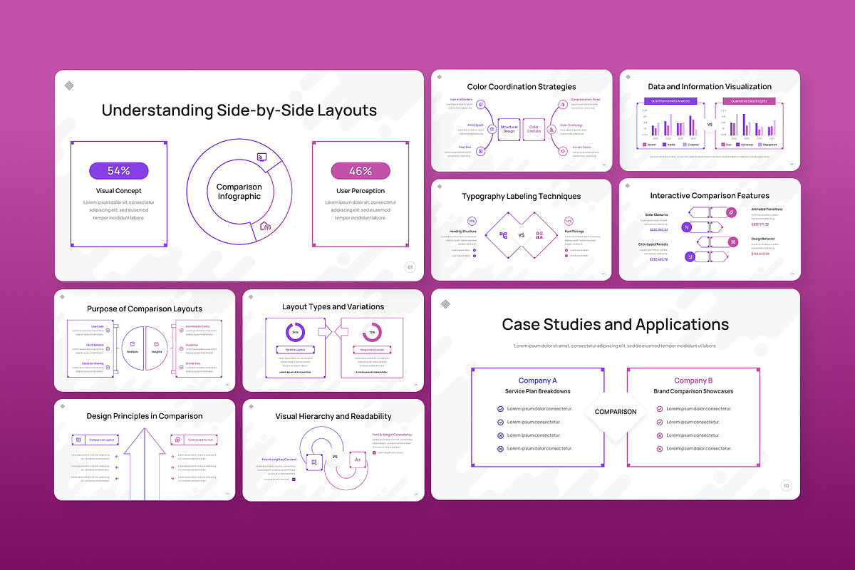 Side-By-Side Comparison Layout PPT preview 4
