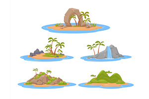 Tropical islands. ocean landscape, an Illustration by Multigon
