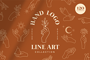 Hand Logo Line Illustrations, an Illustration by Rough Edges Supply Co. (Thumbnail 1 of 12)