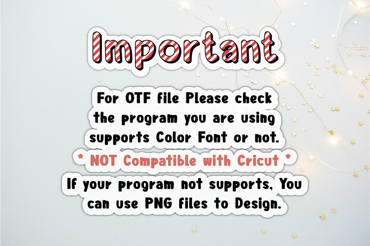 Amber Candy Cane OTF PNG SVG, a Symbol Font by DREAMs Soul G. (Photo 4 of 5)