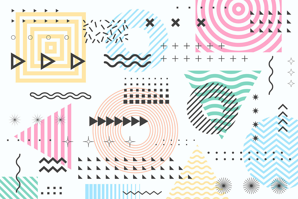 200 Geometric Shapes Vector Design, a Pattern Graphic by craftlove (Photo 6 of 9)