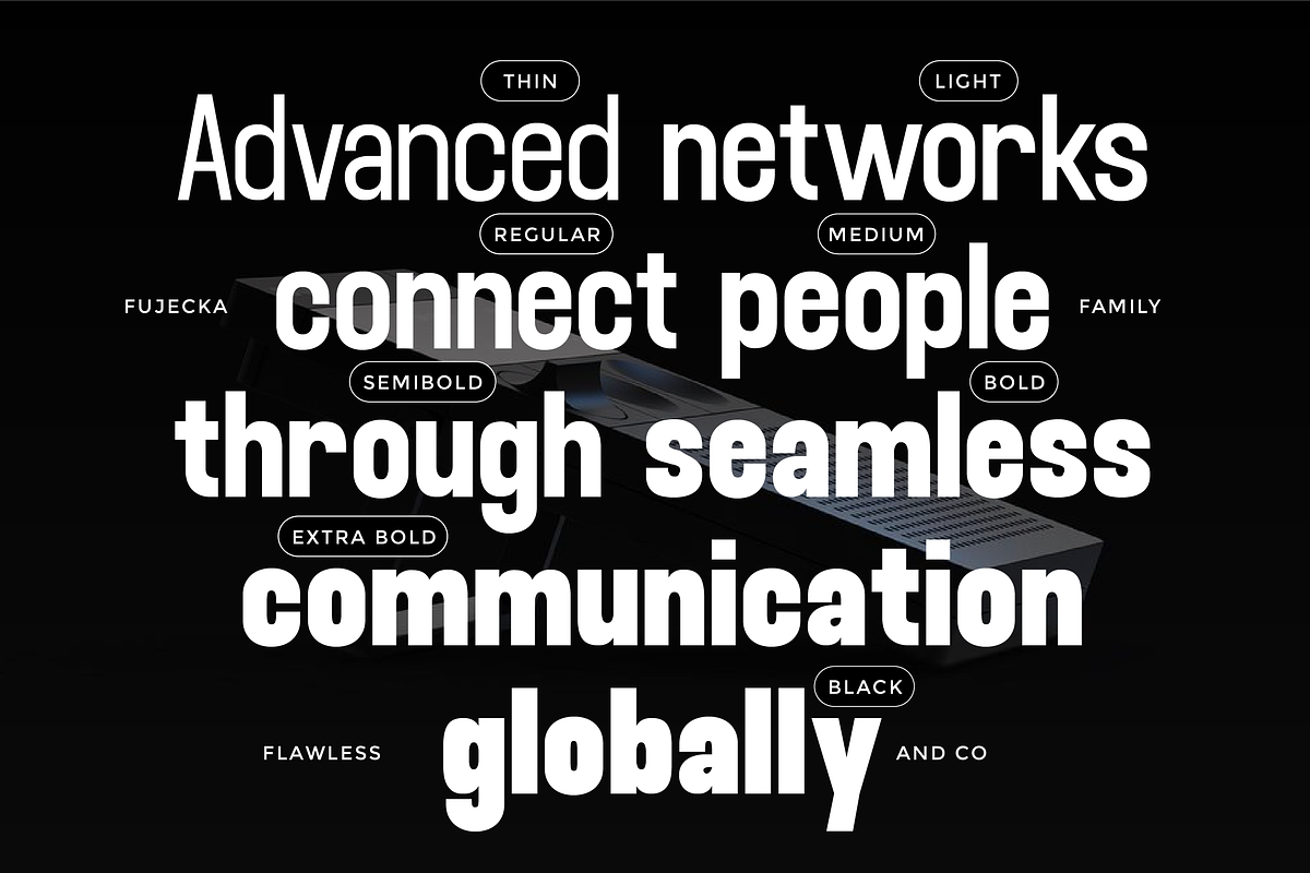 Fujecka - Condensed Sans Family Font, a Sans Serif Font by Flawless And Co (Photo 5 of 10)