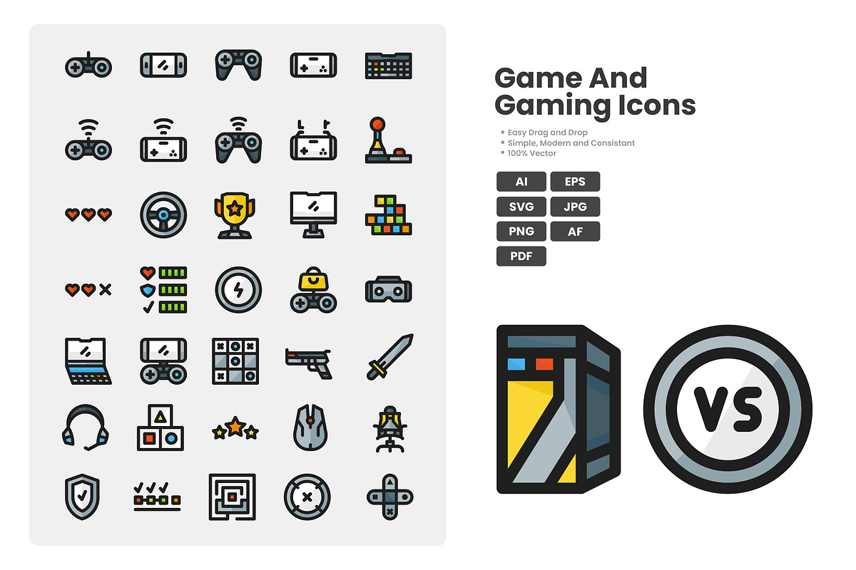 Game And Gaming Icon Pack, a Duotone Icon by erifqizeicon (Photo 1 of 3)