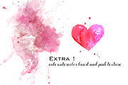 Watercolor lips and lipsticks set, a Pattern Graphic by esylvia (Thumbnail 4 of 5)