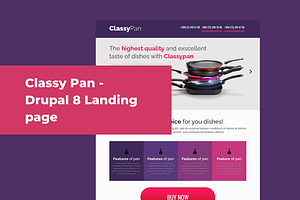 Classy Pan - Drupal 8 Landing Page