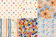Floral Summer Digital Paper Bundle, a Texture Illustration by DreamPrint404 (Thumbnail 5 of 7)