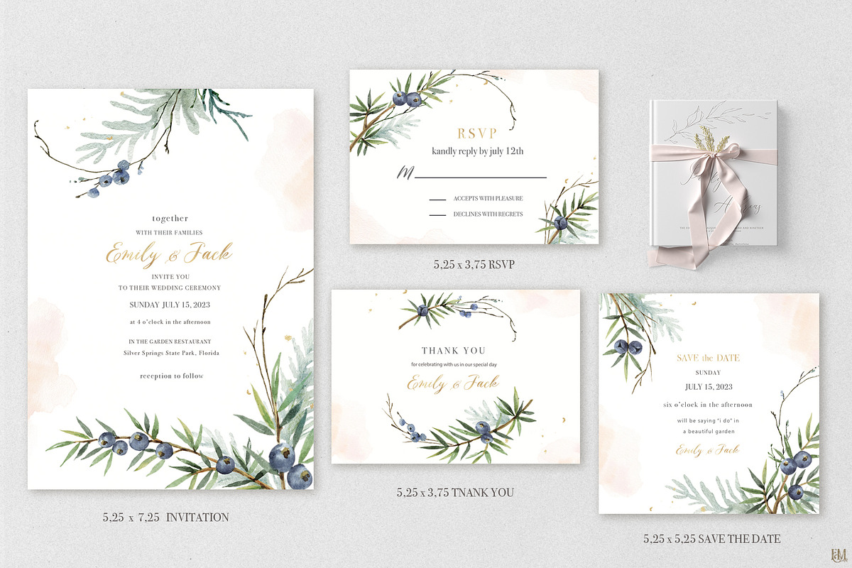 Juniper Wedding Suite, an Illustration by Elena Medvedeva (Photo 2 of 7)
