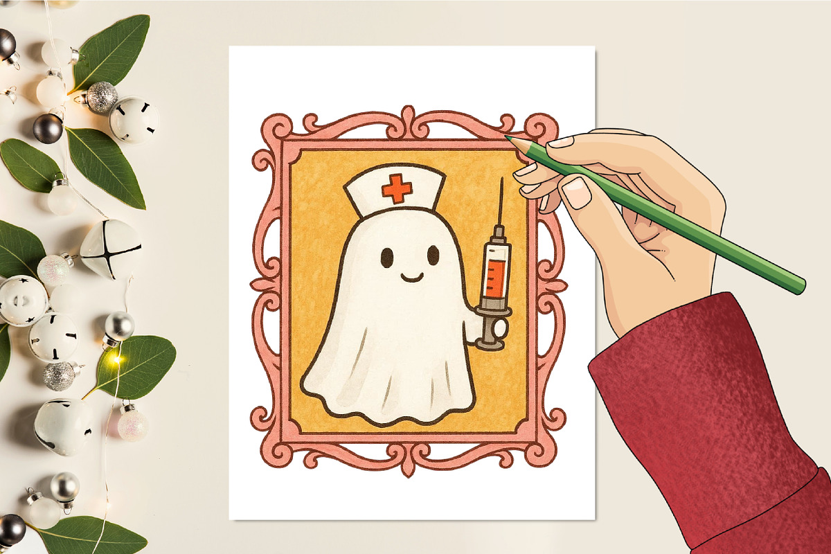 Halloween Cute Frame Clipart, an Illustration by Design Market (Photo 8 of 8)