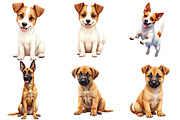 Breeds of Winter Dog Clipart Bundle, an Illustration by DreamArtGraphic (Thumbnail 4 of 4)