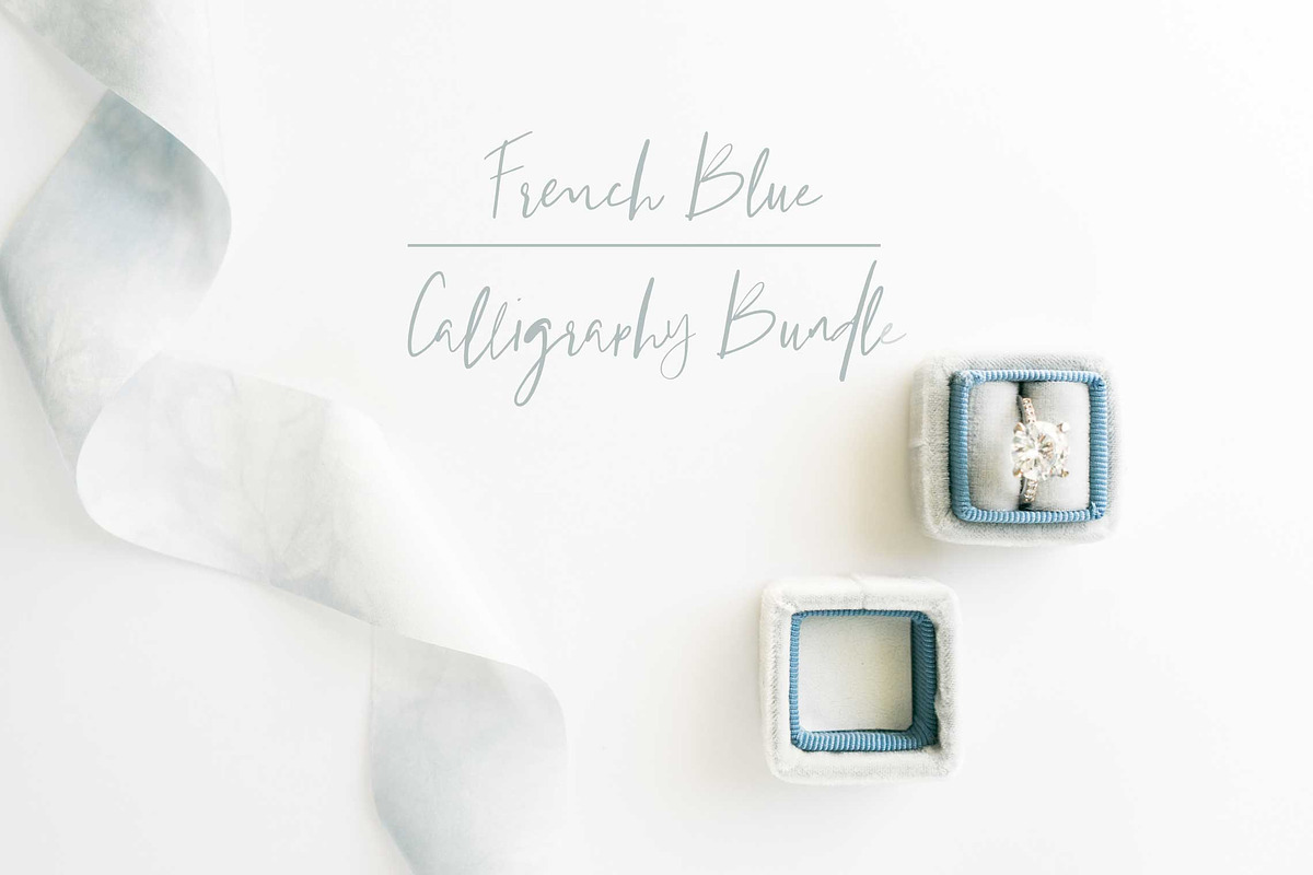 French Blue Wedding Mockup Bundle, a Product Mockup by LaPorte Images (Photo 1 of 7)