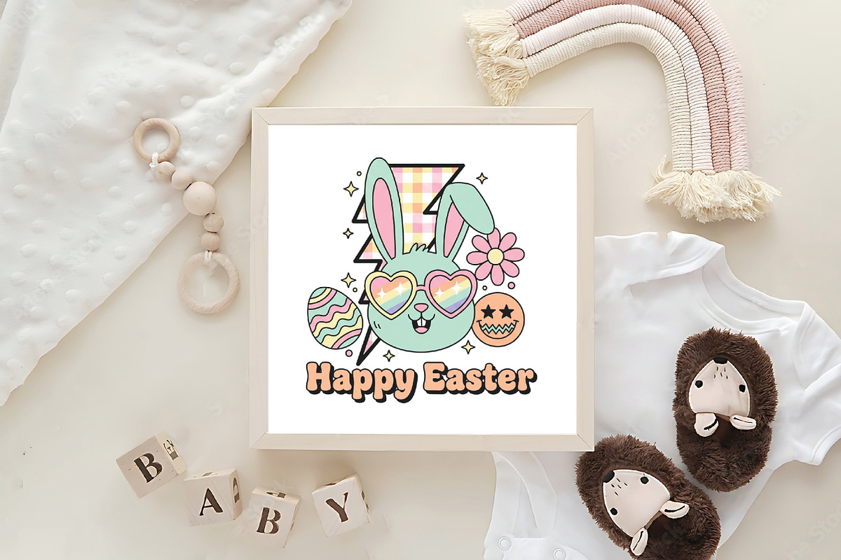 Happy Easter PNG, an Illustration by CraftArtStudio (Photo 4 of 4)