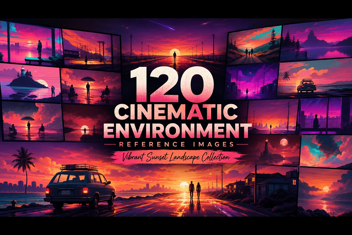 Cinematic Landscapes Wallpapers [V1], a Wallpaper Graphic by Premium Digital Templates (Photo 1 of 3)