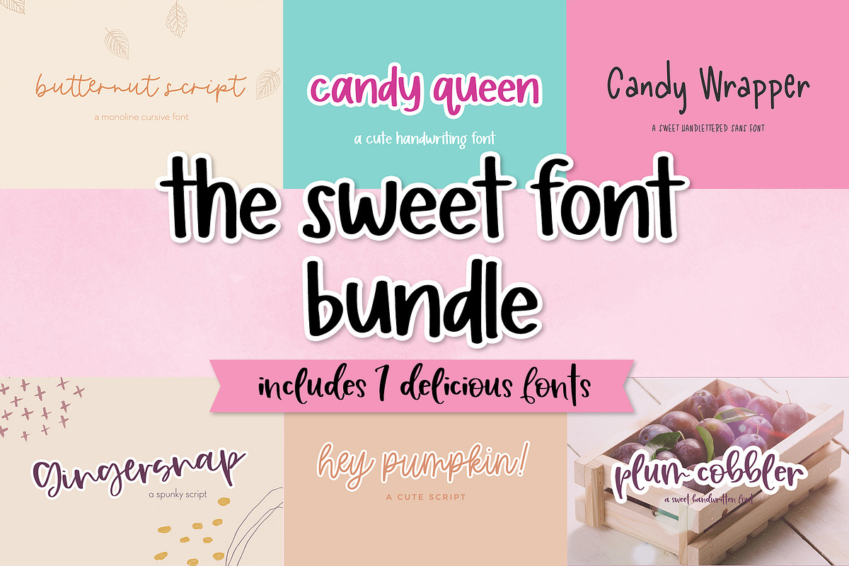 The Sweet Font Bundle, a Script Font by Beck McCormick (Photo 1 of 8)