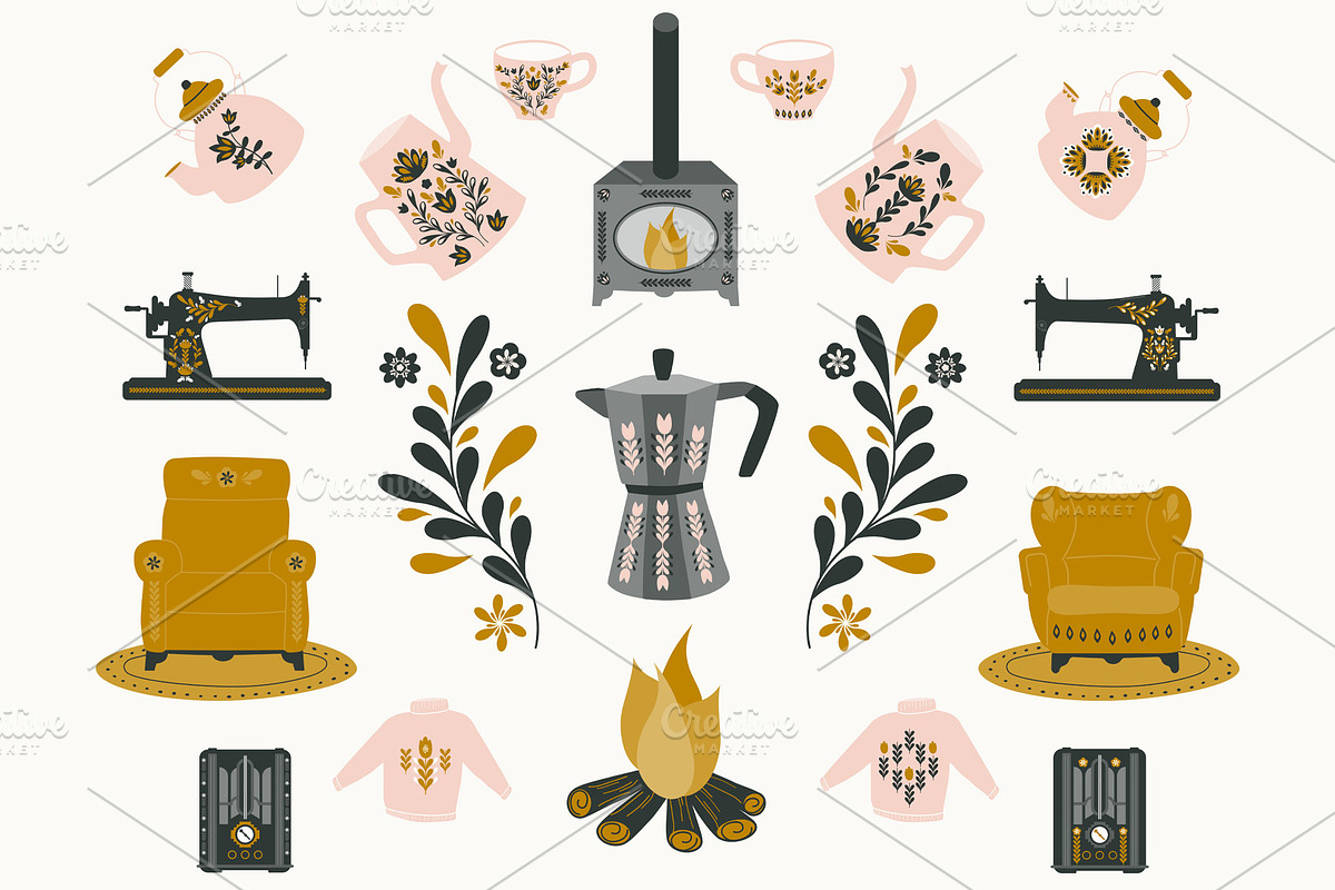 Hygge Home Illustrations, an Animal Illustration by Chus Moreno Studio (Photo 3 of 5)