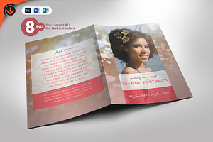 Funeral Program 02 Modern Layout, a Brochure Template by SeraphimChris