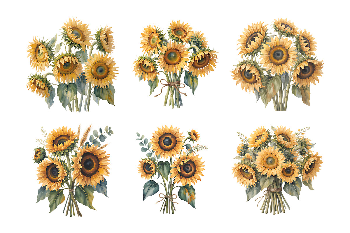Watercolor Flowers in Soft Pastels, a Decorative Illustration by ForhadGFX (Photo 11 of 11)