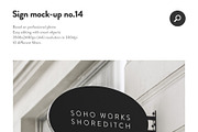 50 sign facade signboard logo mock, a Product Mockup by PrintPixel (Thumbnail 16 of 53)