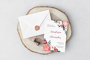 Floral wedding invitation cards set, a Decorative Illustration by Good Studio (Thumbnail 2 of 3)