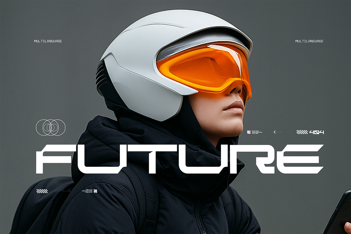 Gluf-Futuristic Font, a Sans Serif Font by Fortunes Co (Photo 2 of 8)