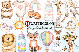 Boho Baby Doodles Sublimation Clipar, a Seasonal Illustration by Rose Art