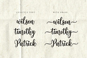 Lifestyle - Tail Swash Script Font, a Script Font by Airotype (Thumbnail 2 of 12)