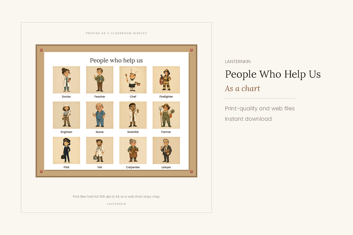 People Who Help Us Clip Art, a Person Illustration by LanternkinStudio (Photo 2 of 13)