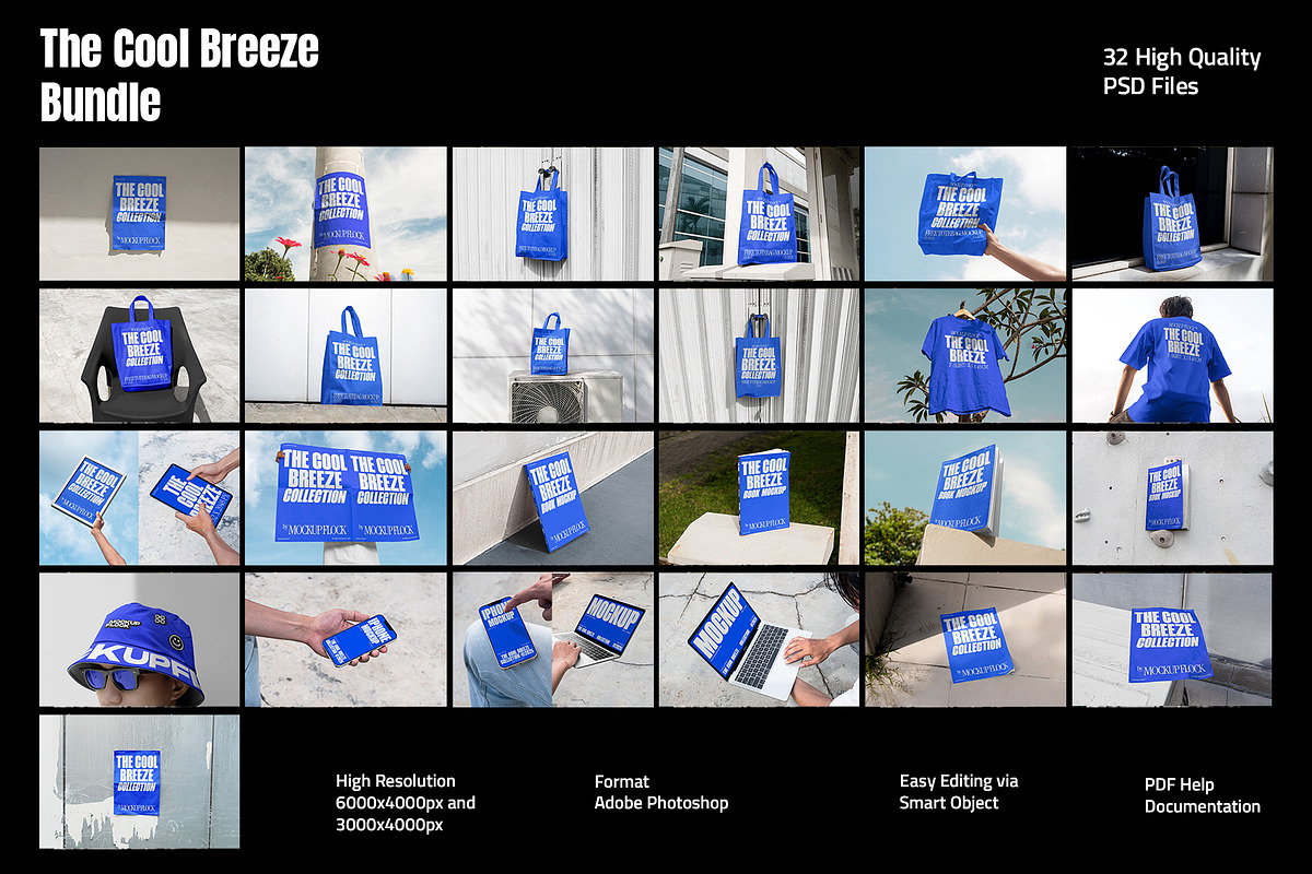 The Cool Breeze Bundle, an Advertising Mockup by Mockup Flock (Photo 2 of 5)