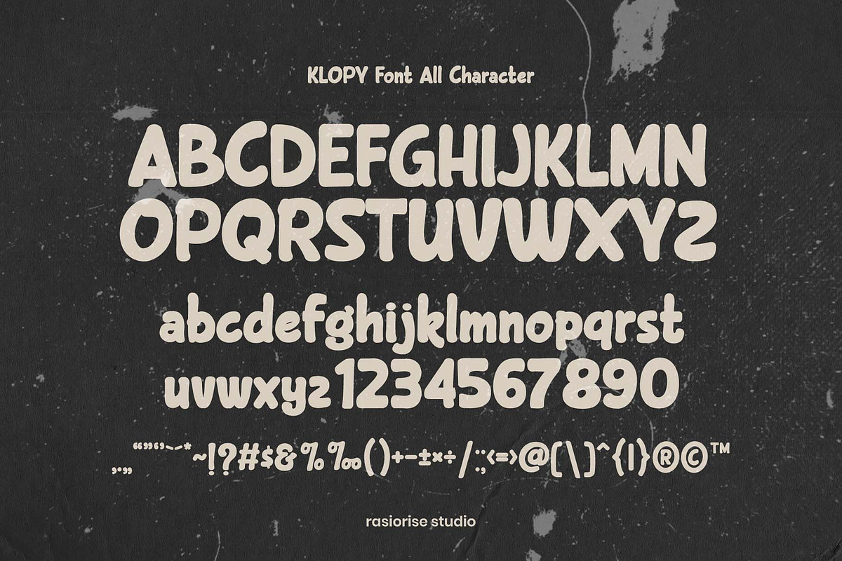 Klopy a Casual Doodle Font, a Handwritten Font by Rasiorise Studio (Photo 3 of 11)